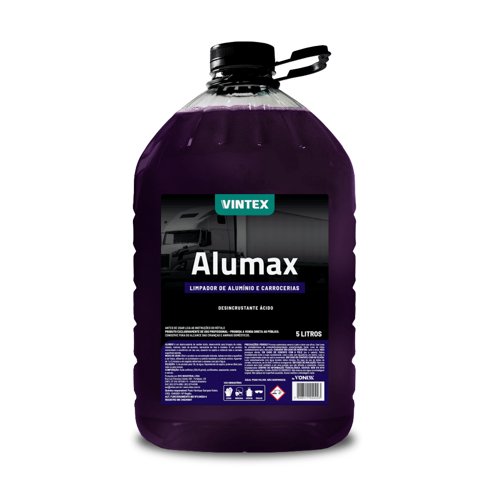 15354369871-alumax-5l-mockup-2023.png Alumax 5L Vintex Desincrustante Acido - Imagem 1