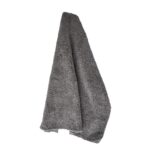 Toalha em Microfibra Sem Costura Lados Liso e Felpudo 40x40 Cinza - Imagem 3