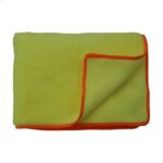 Toalha em Microfibra 40x60 Amarela com Costura Laranja JS - Imagem 3
