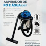 Aspirador de Pó e Água Vonixx 20L Fast 127v - Imagem 2